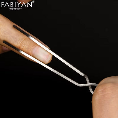 Nail Art Shaping Tweezers Stainless Steel Multi-Function Clip Tip Manicure Tool UV Gel Acrylic C Curve Nipper Picking Rhinestone