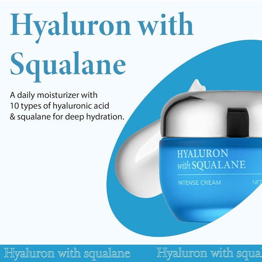 SKIN627 Daily Face Moisturizer, Face Cream, Facial Cream 1.76 Oz Korean Skin Care Korean Moisturizer (Hyaluron with Squalane)